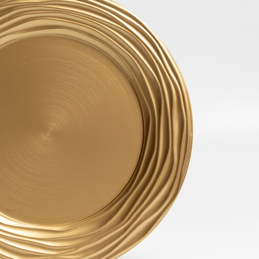 Plato Base Dorado Banquete