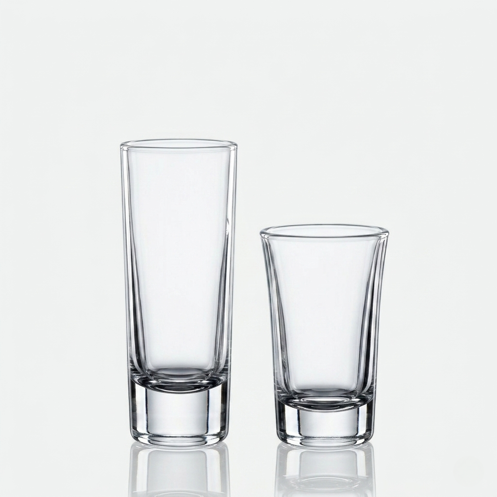 Tequilero de Vidrio Transparente