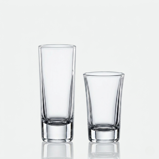 Tequilero de Vidrio Transparente